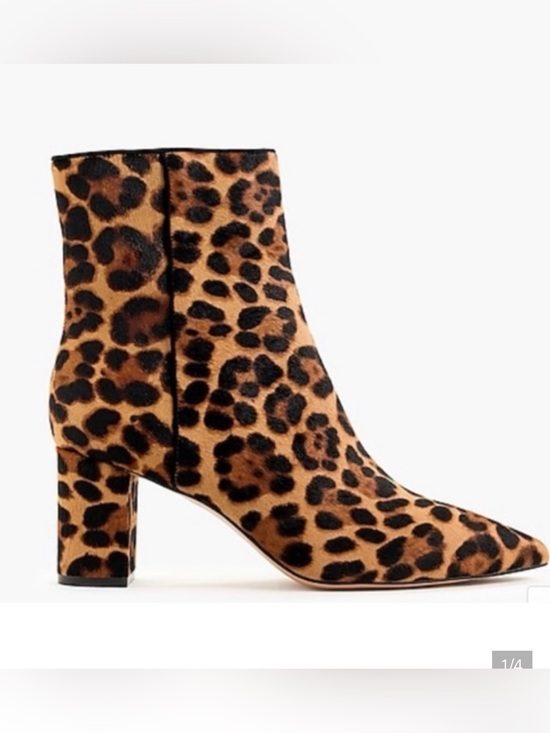 J. Crew Shoes - J. CREW Sadie Women’s Classic Leopard Print Calf Hair Ankle Boot 7.5